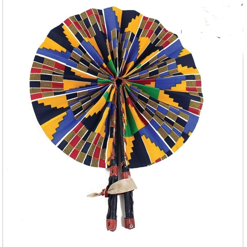 KENTE ANKARA FOLDABLE FAN